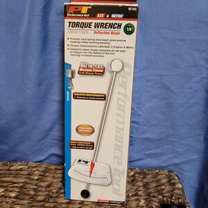 Performance Tool 1/4 Drive SAE Metric Deflection Beam‎ Torque Wrench 0-80 In Lbs